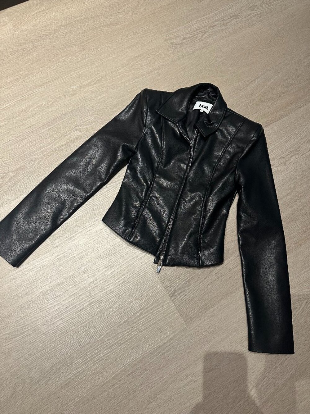BOA Because of Alice 90's Slim Fit Leather Jacket